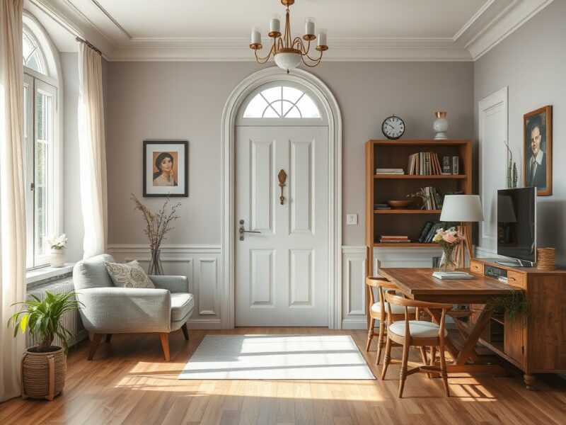 ЕВРО ГРУППА | Установка скрытых дверей в интерьере загородного дома